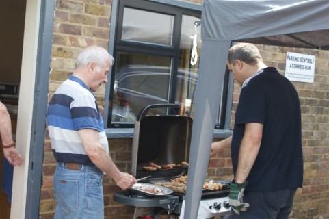 Peter and Paul at the BBQ (Where is Mary?)